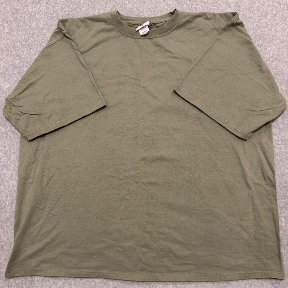 Pluma Heavyweight Cotton T Shirt Mens XL Olive Green Short Sleeve Crewneck VTG